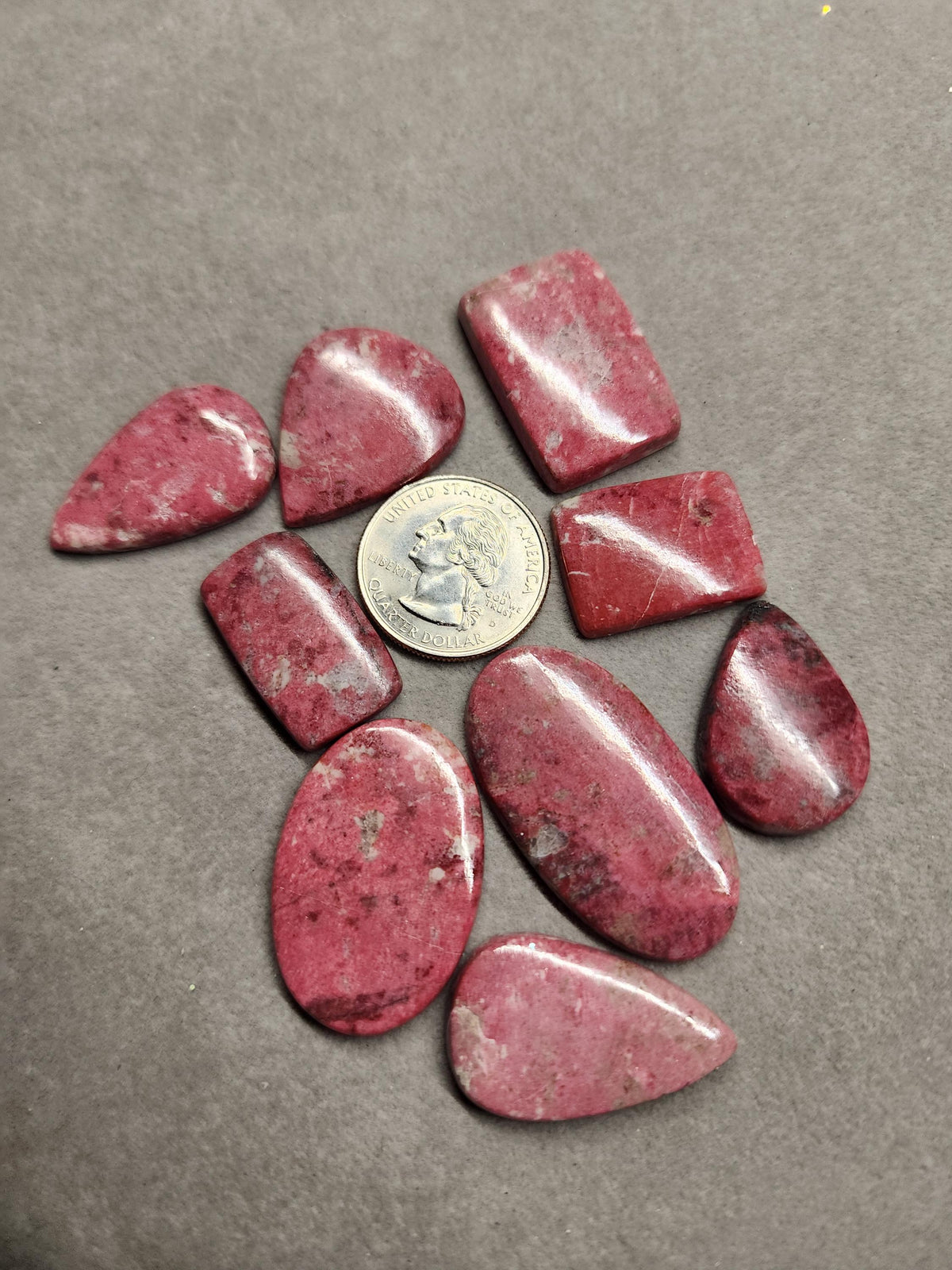 Bulk Lot | Natural Thulite Cabochons