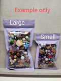 Mixed Natural Crystal Beads Bag & Mixed Charms & Spacers