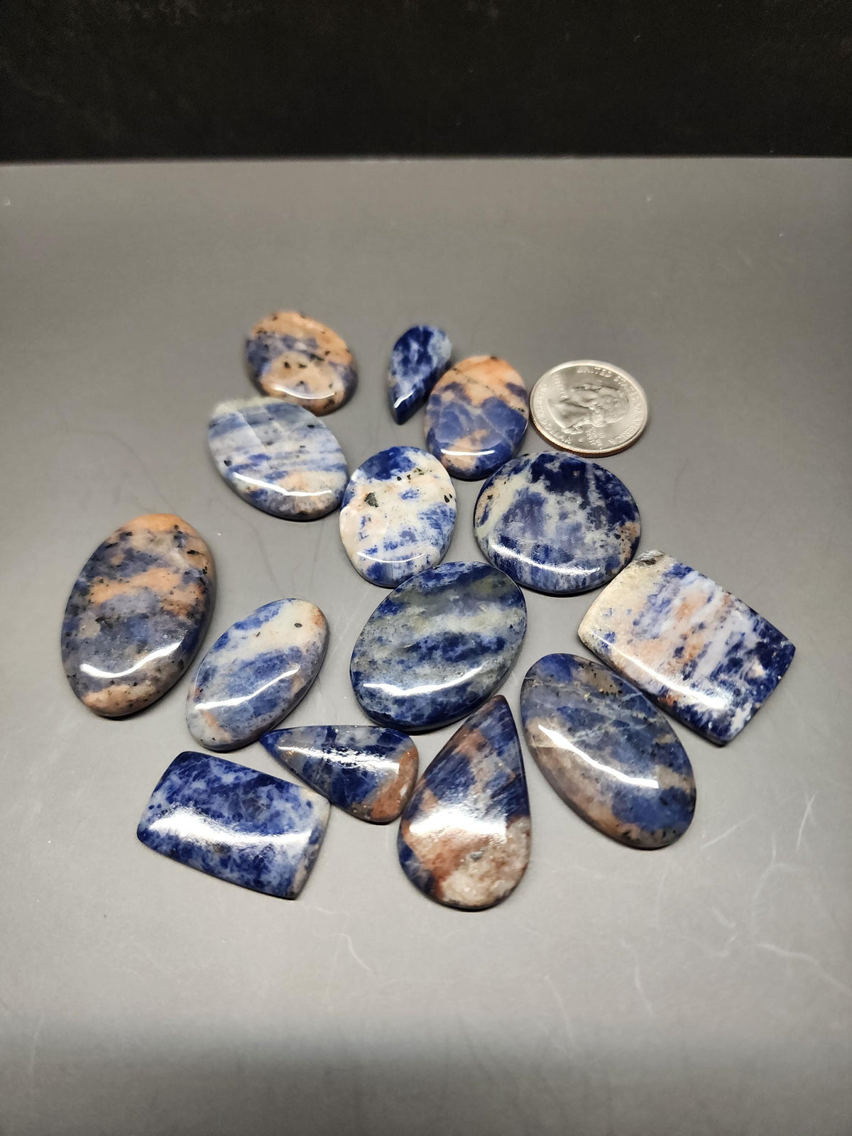 Bulk Lot | Natural Sunset Sodalite Cabochons