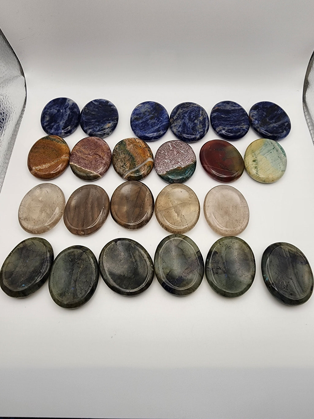 Oval Worry Stones | Sodalite, Smoky Quartz, Ocean Jasper, Labradorite