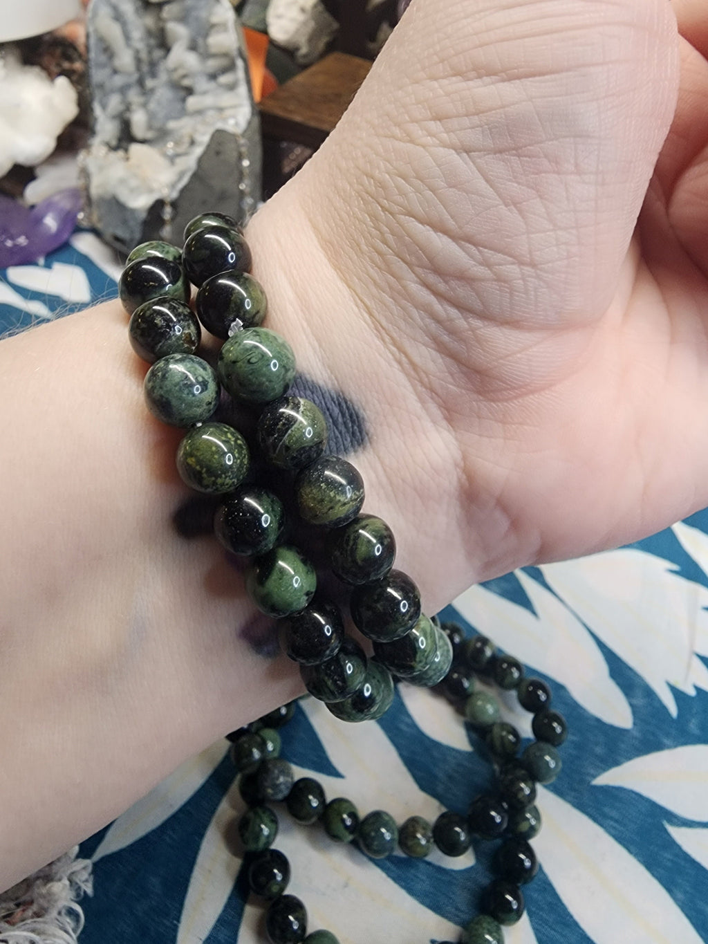 Natural Kambaba Jasper 8mm Stretch Bracelet