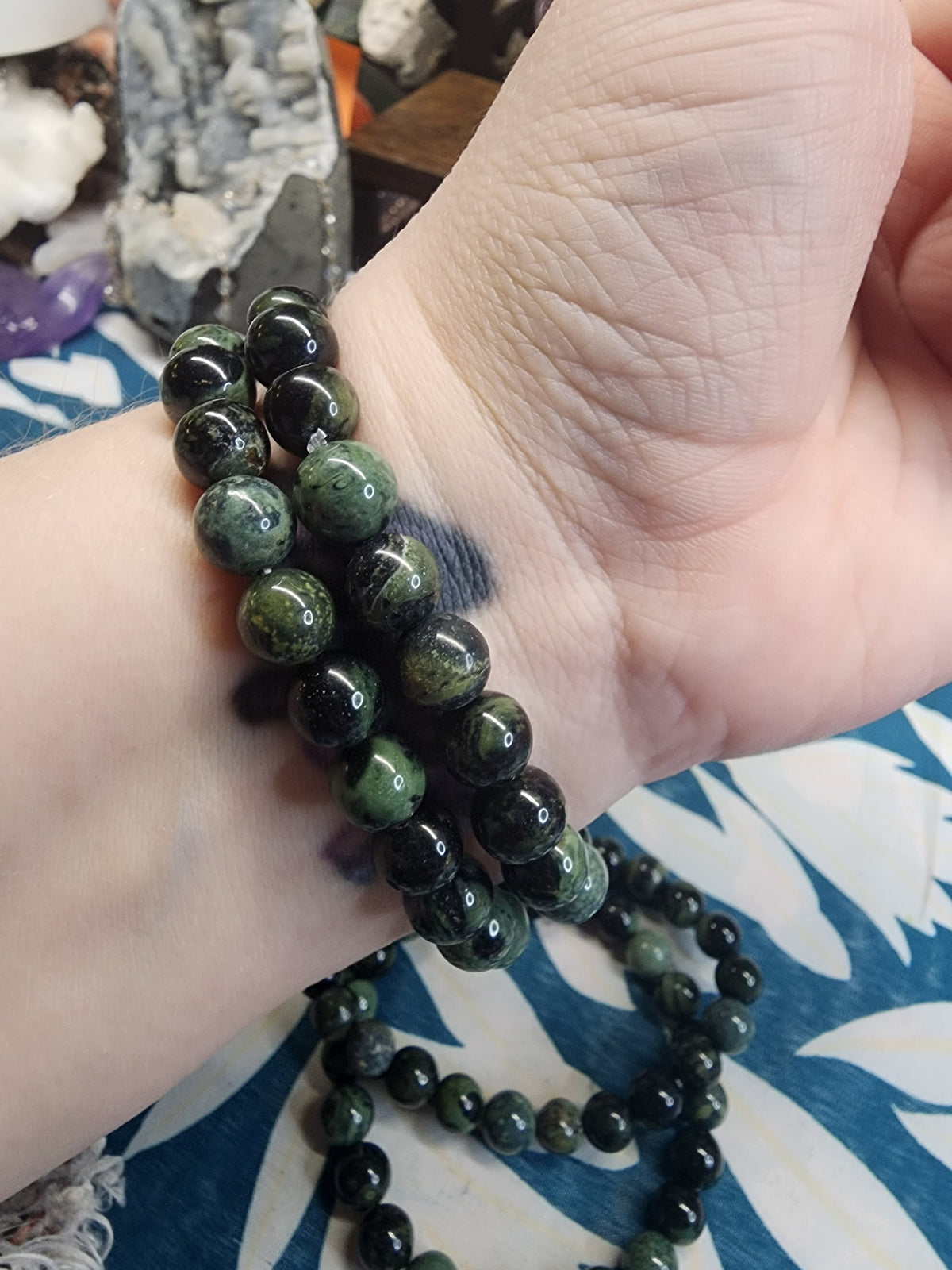 Natural Kambaba Jasper 8mm Stretch Bracelet