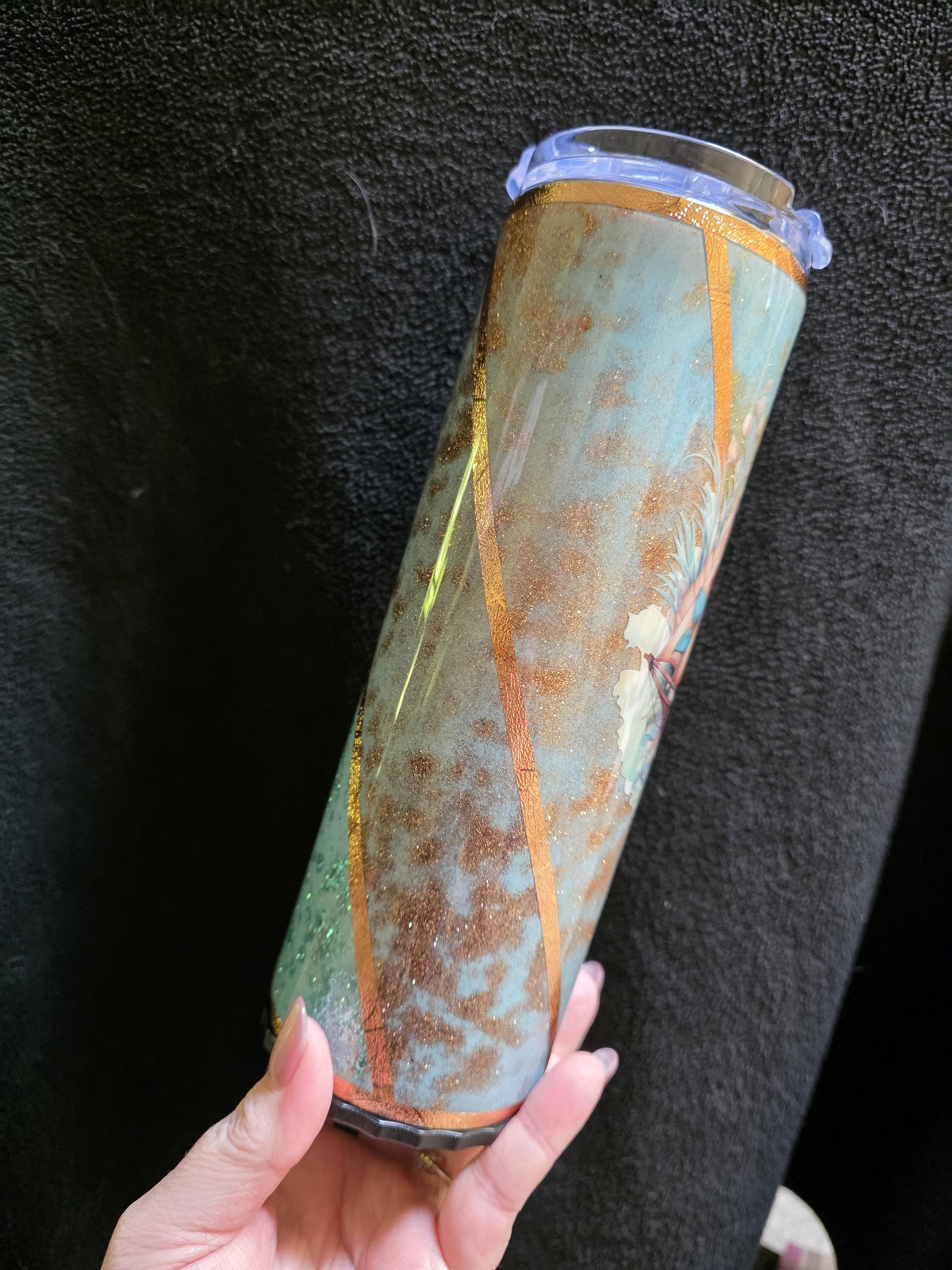 Floral Ship | 20oz Stainless Steel Skinny Strawbler Epoxy Tumbler