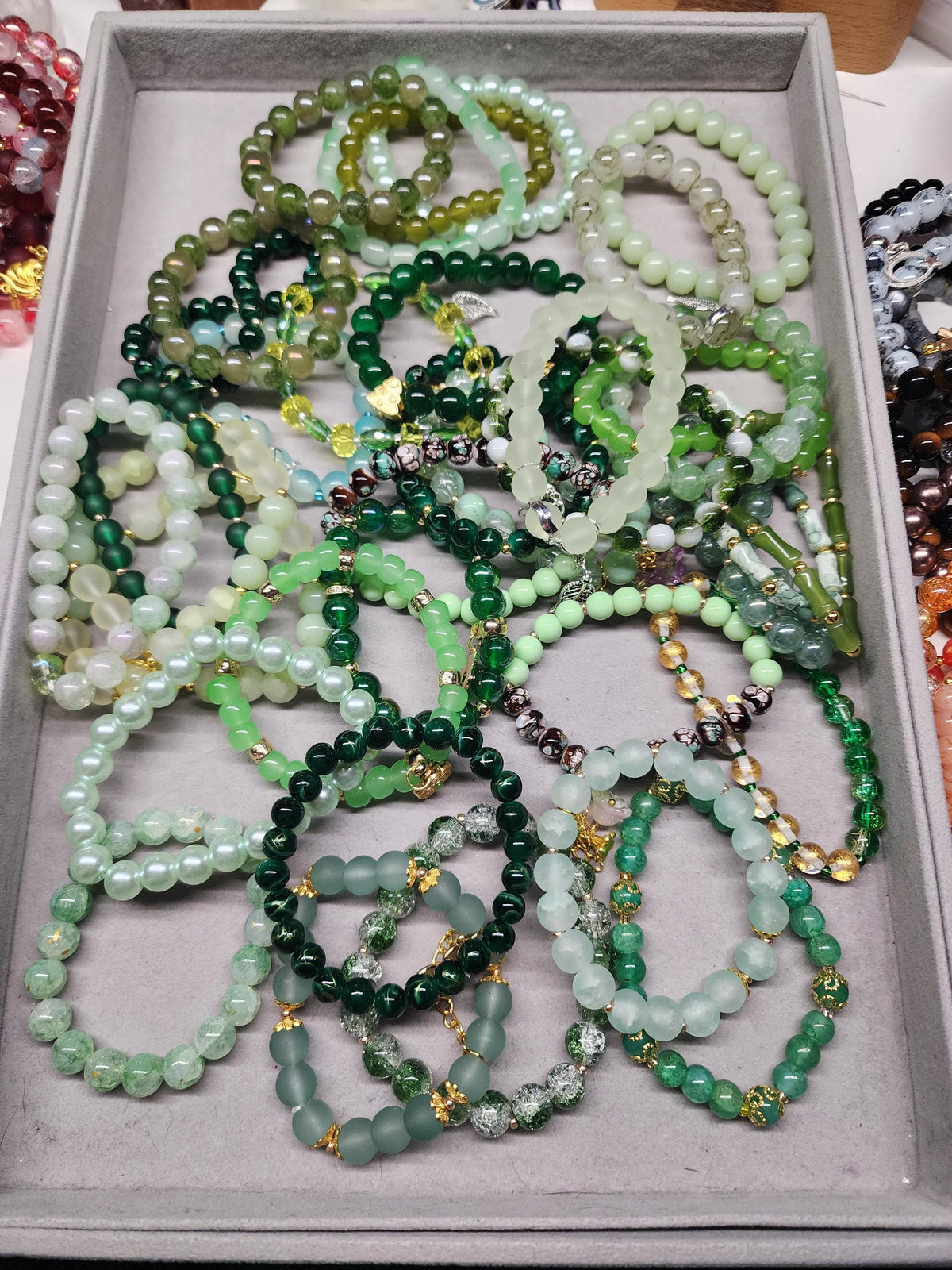 Mystery Stretch Bracelets 8-12mm | Multiple Colors and Style Options