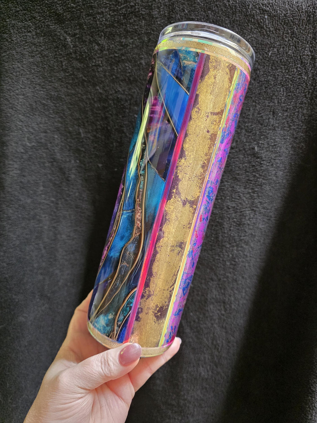 Moody Dark Media Cup | 30oz Skinny Stainless Steel Epoxy Tumbler