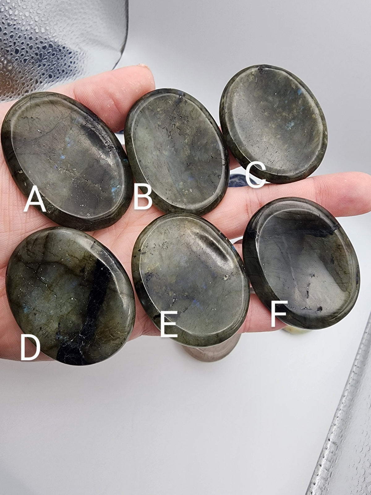 Oval Worry Stones | Sodalite, Smoky Quartz, Ocean Jasper, Labradorite