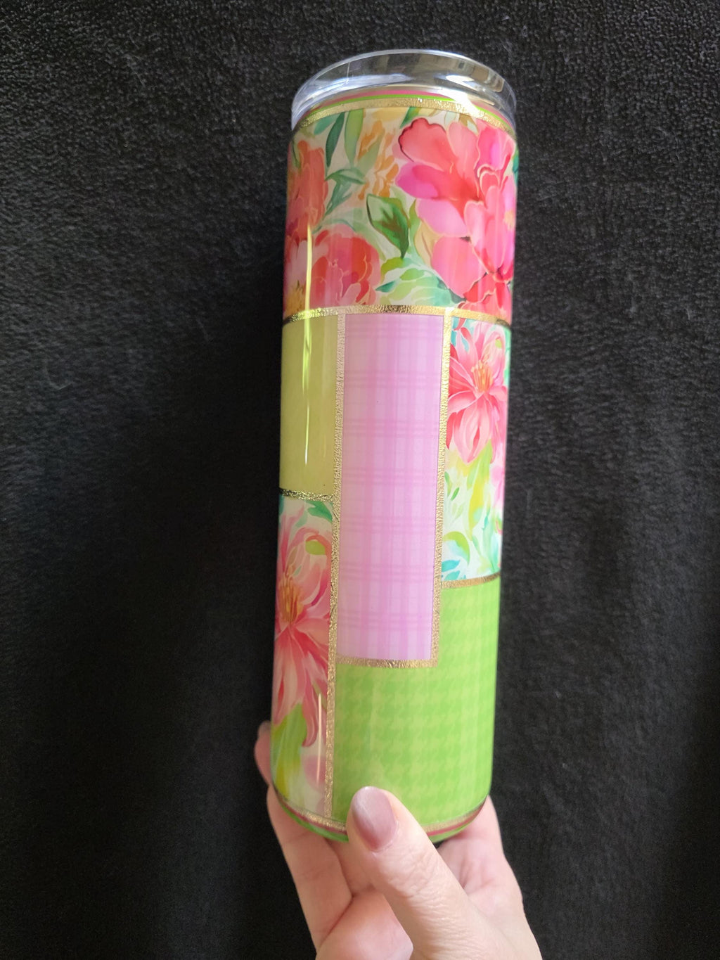 Tropical Patchwork | 30oz Skinny Stainless Steel Epoxy Tumbler