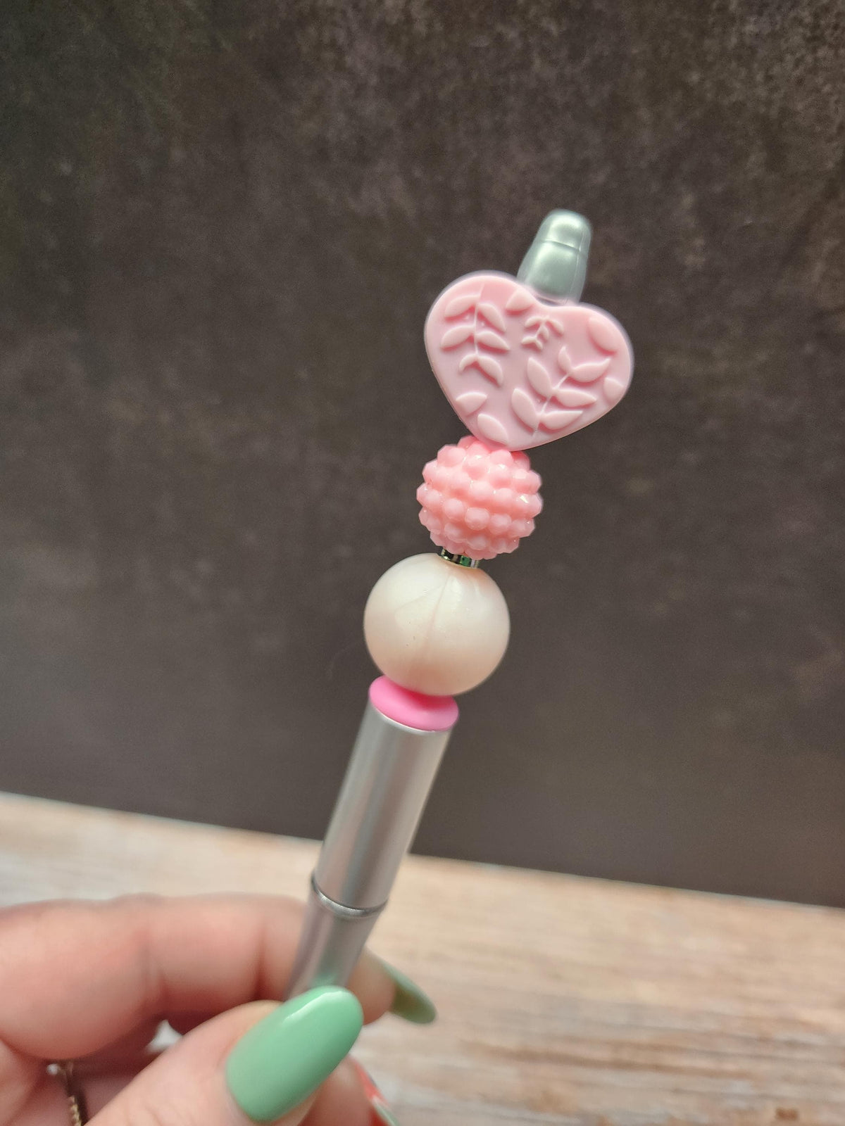 Pastel Floral Boho Collection Silicone Beaded Pens
