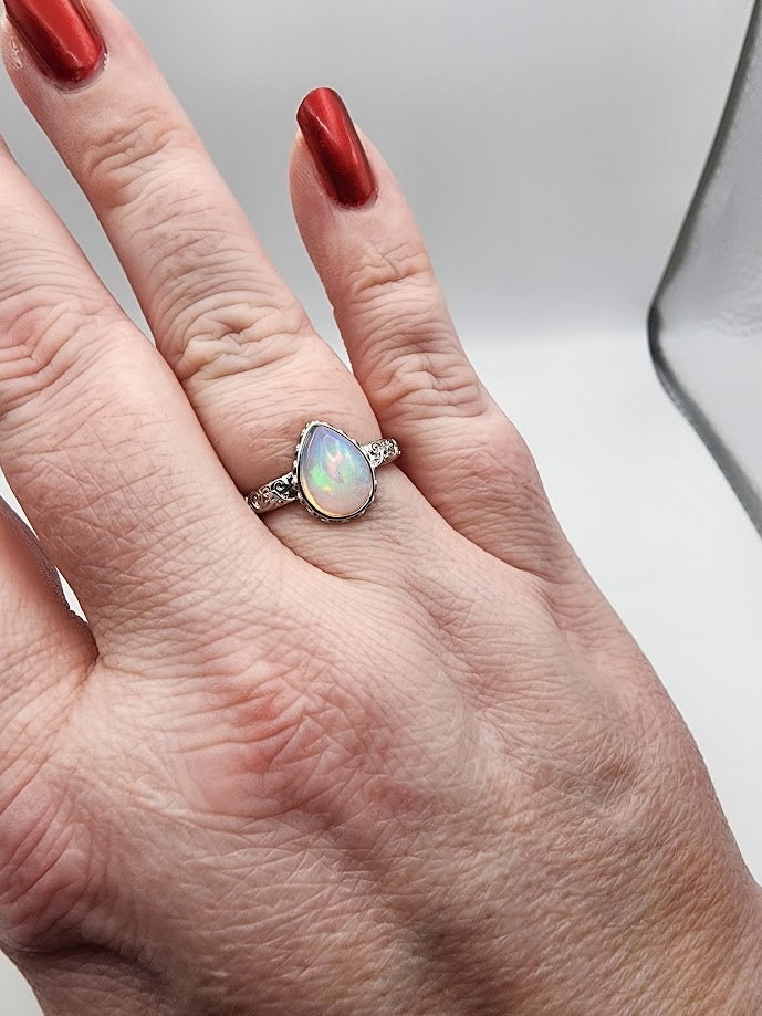 Natural Ethiopian Opal Rings