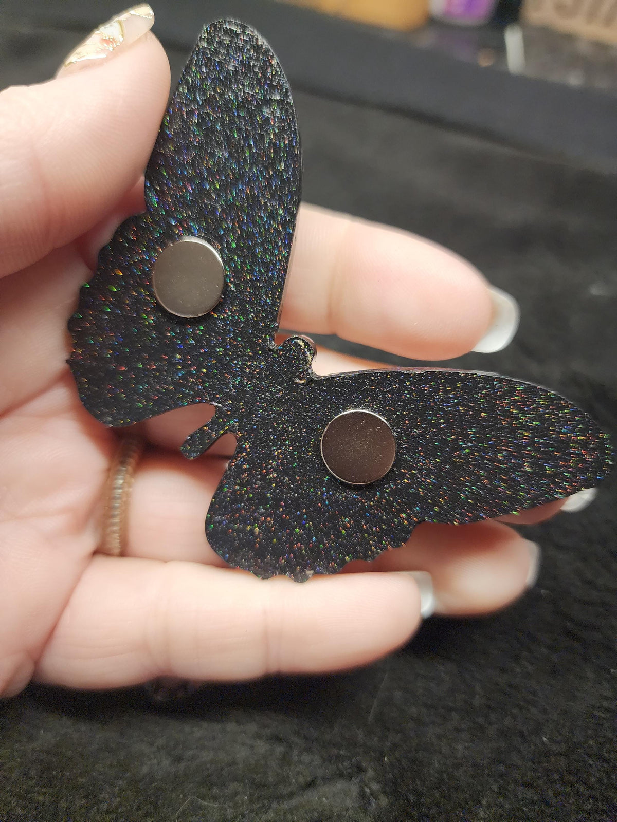Hand Painted Pastel Butterfly Magnet Set