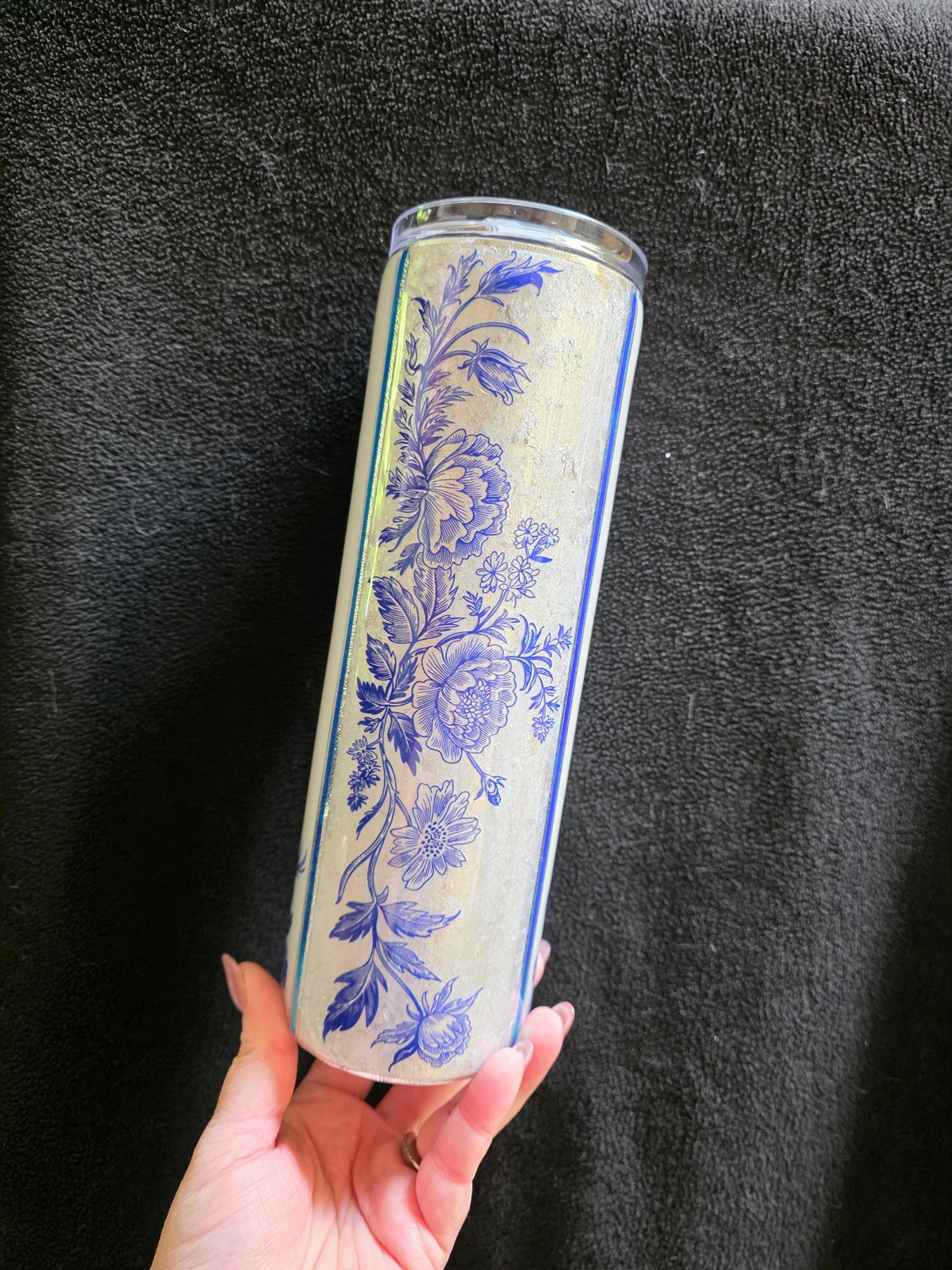 Blue China Pattern | 30oz Skinny Stainless Steel Epoxy Tumbler