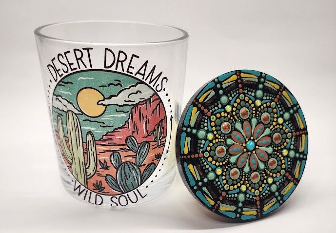 Desert Dreams Wild Soul Mandala Stash Jar