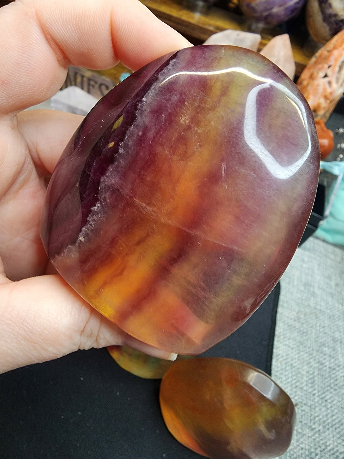 Natural Rainbow Fluorite Freeforms