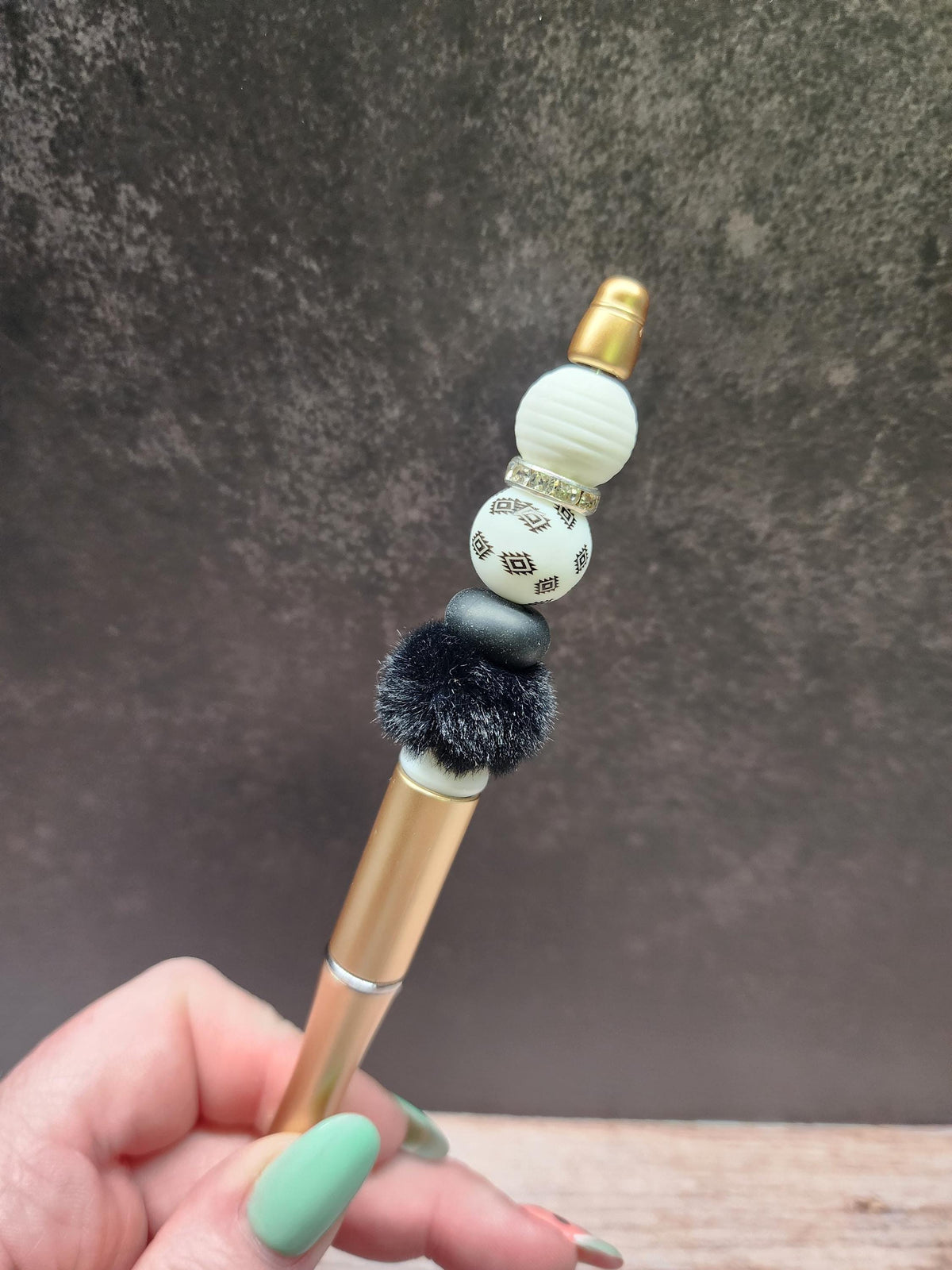 Fuzzy Bead Collection Silicone Beaded Pens
