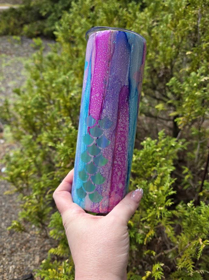 Mermaid Dreams | 20oz Skinny Stainless Steel Epoxy Tumbler