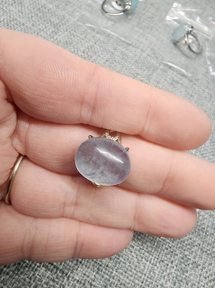Natural Aquamarine Rings
