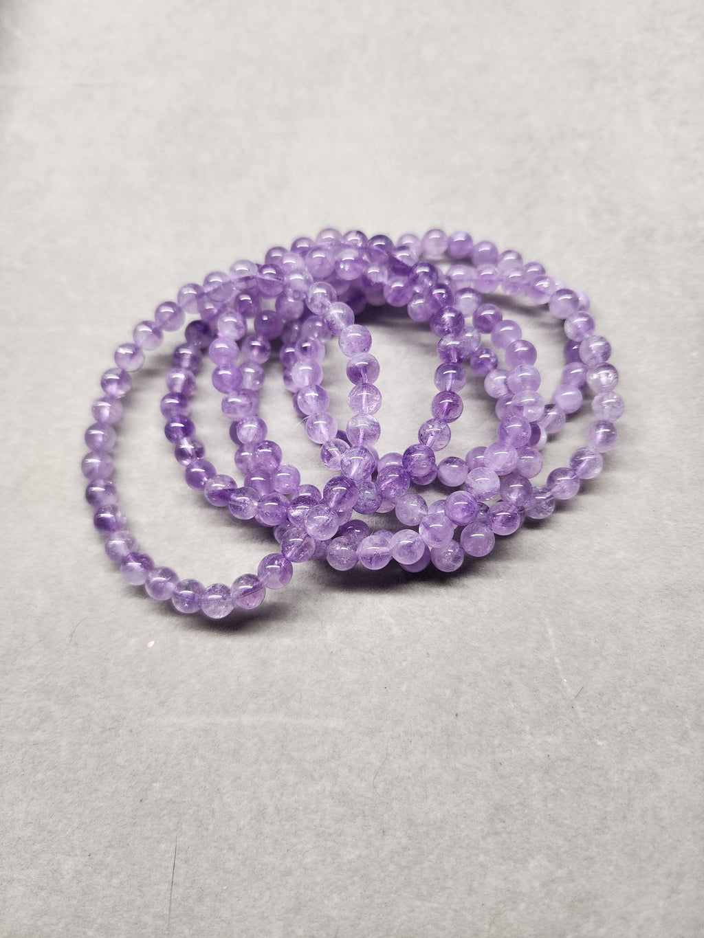 Natural Amethyst 6mm Stretch Bracelet