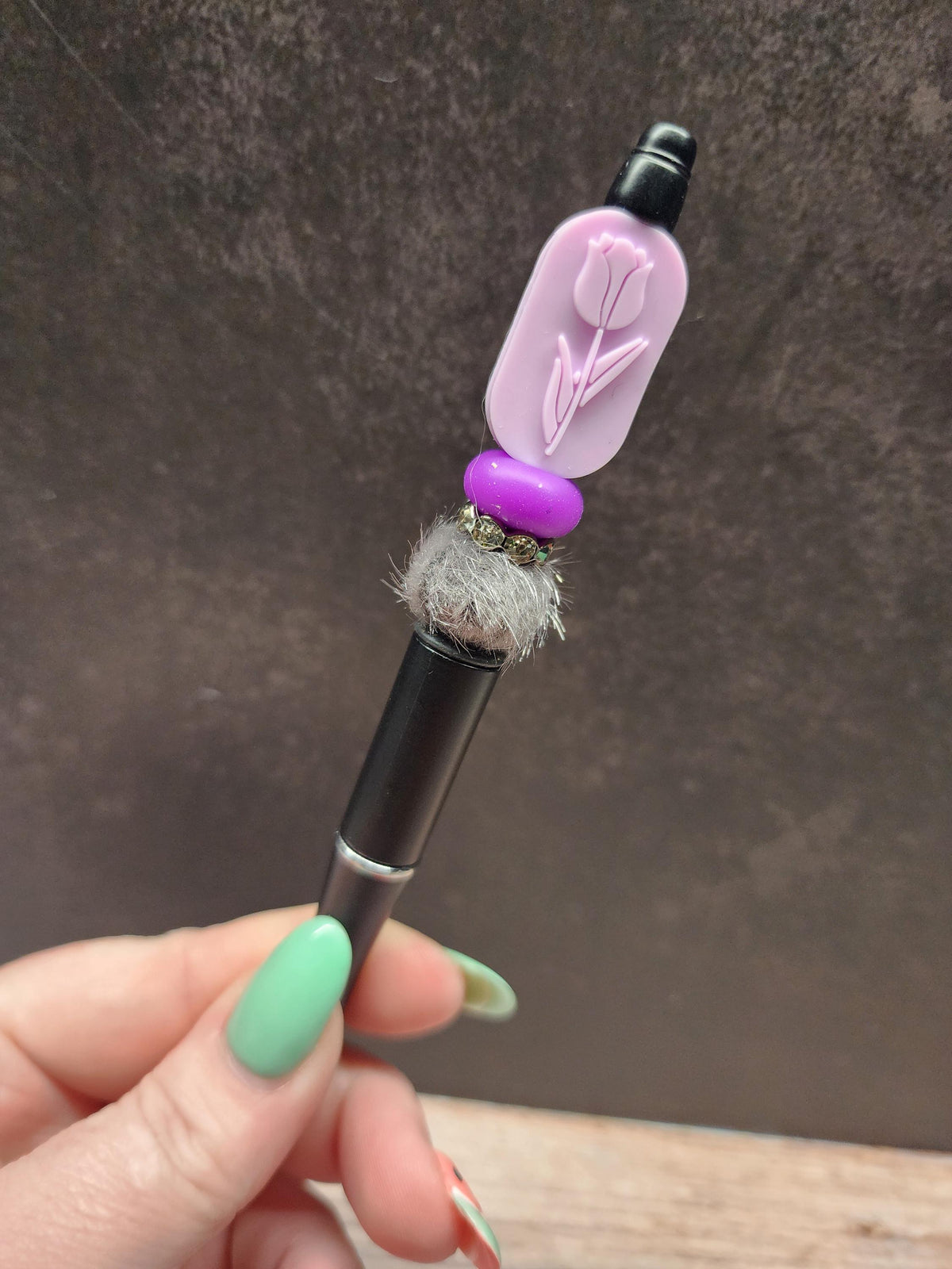 Pastel Floral Boho Collection Silicone Beaded Pens
