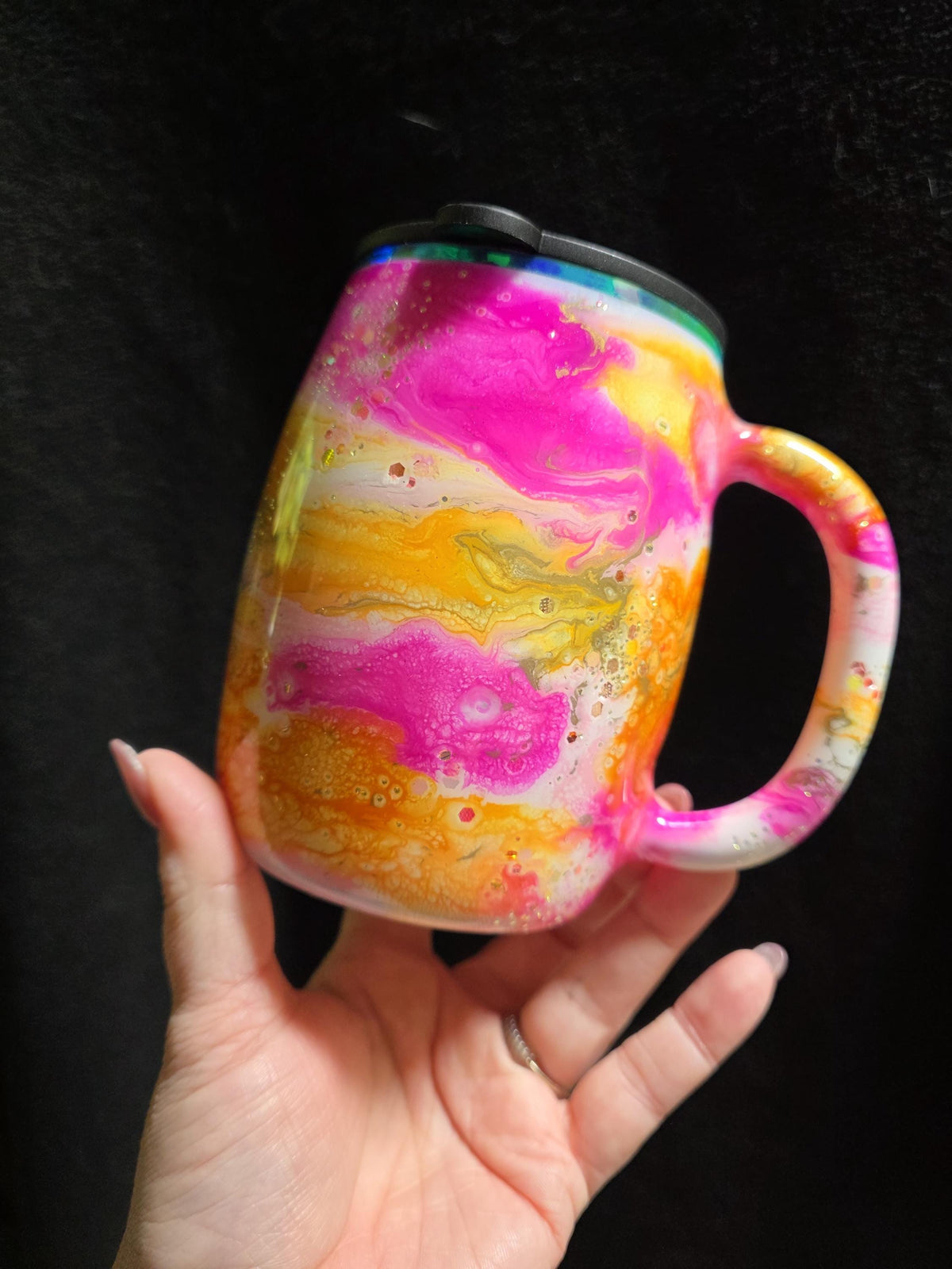 Sea Turtle Mug  | 14oz Coffee Mug Stainless Steel Epoxy Mug