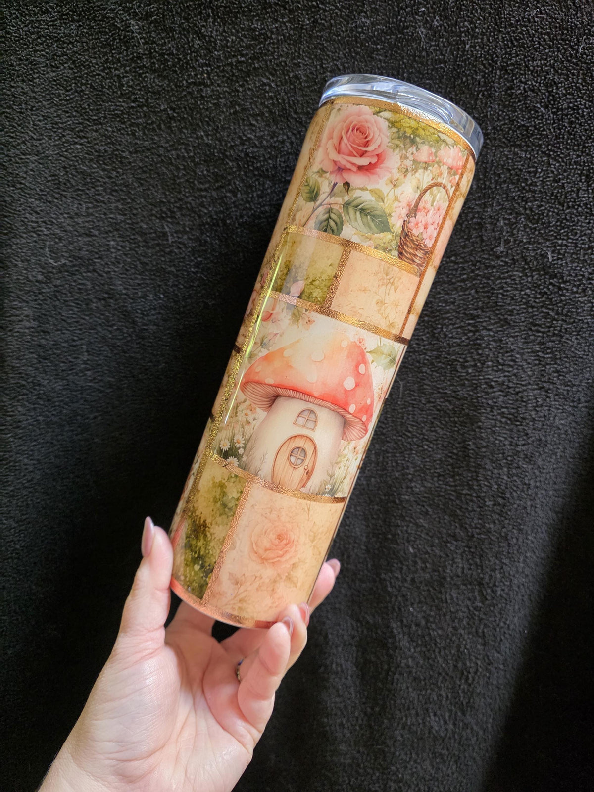 Pastel Cottage Core | 30oz Skinny Stainless Steel Epoxy Tumbler