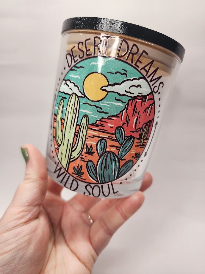 Desert Dreams Wild Soul Mandala Stash Jar