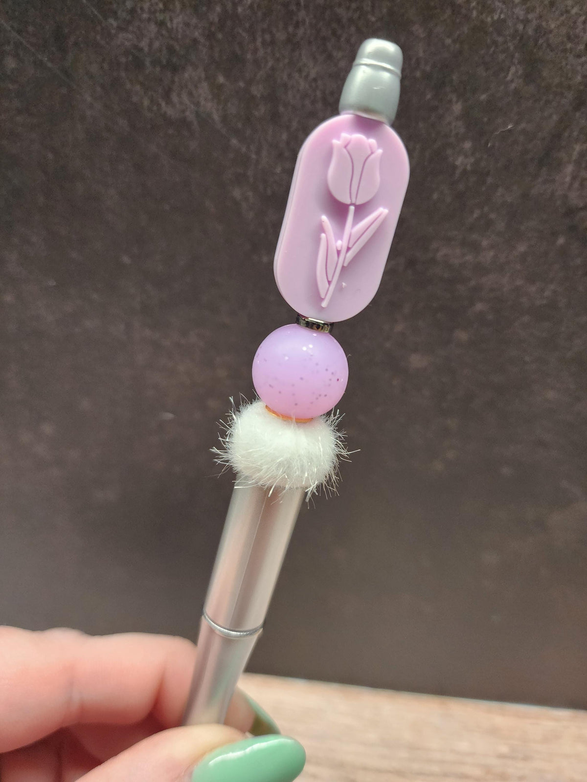 Pastel Floral Boho Collection Silicone Beaded Pens