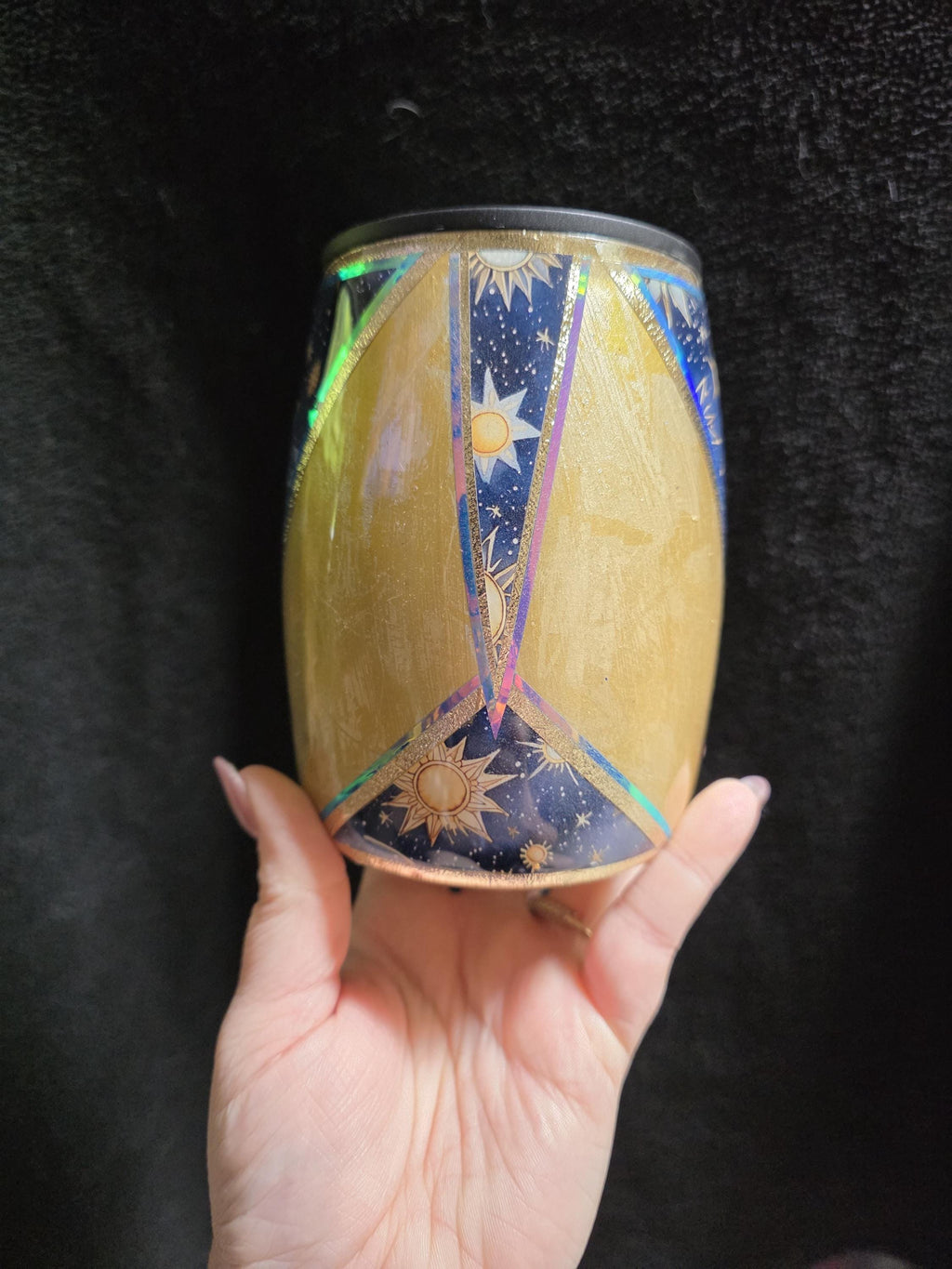 Geometric Suns and Stars | 14oz Coffee Mug Stainless Steel Epoxy Mug