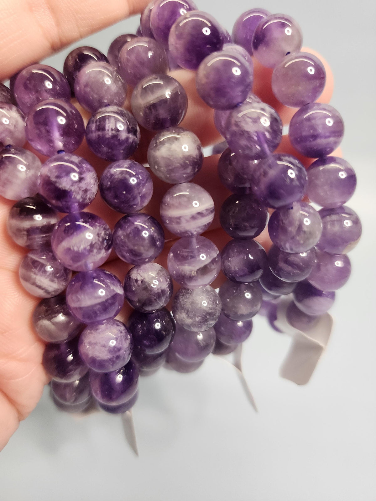 Natural Dream Amethyst 10mm Stretch Bracelet