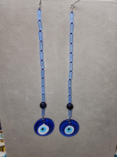 Blue Evil Eye Single Strand Suncatchers