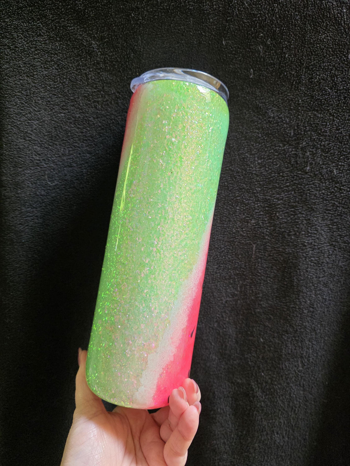 Watermelon Pop | 30oz Skinny Stainless Steel Epoxy Tumbler