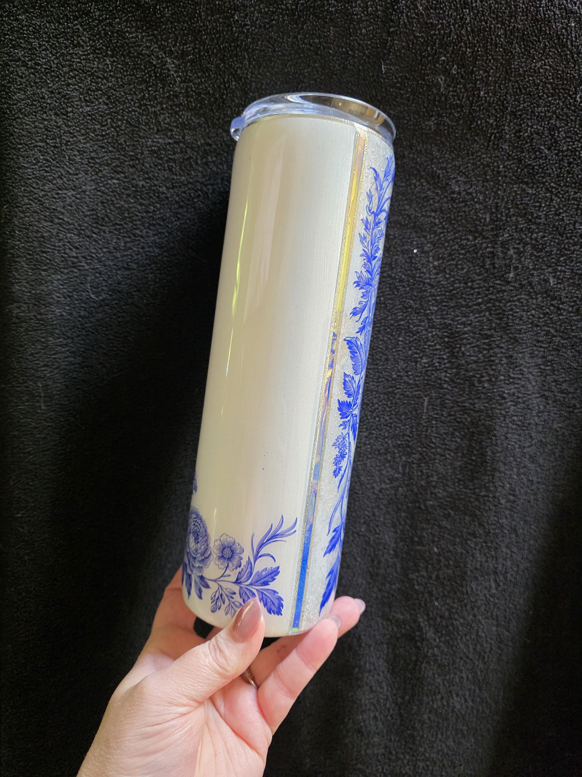 Blue China Pattern | 30oz Skinny Stainless Steel Epoxy Tumbler