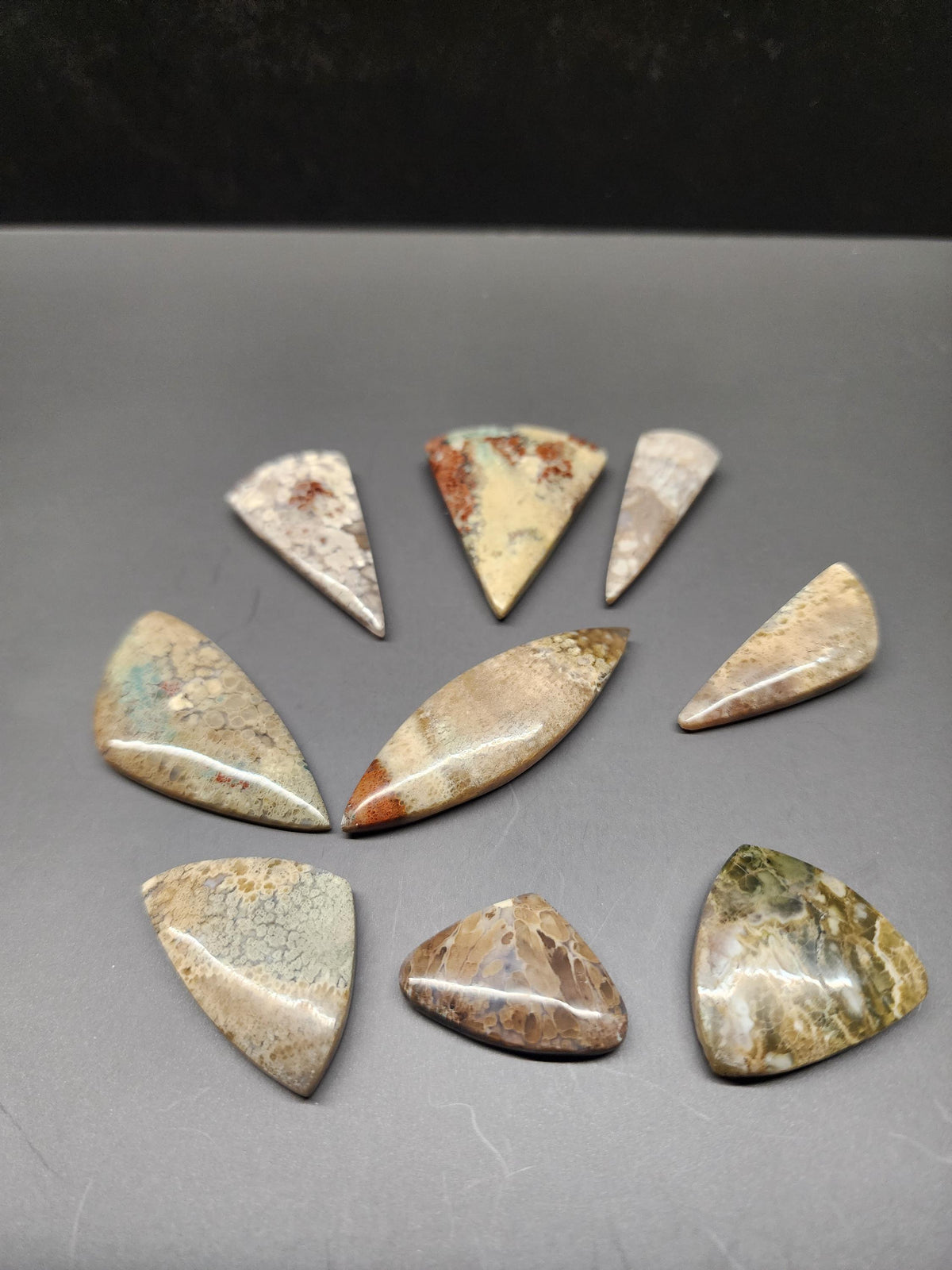 Bulk Lot | Natural Dragon Plume Agate Cabochons
