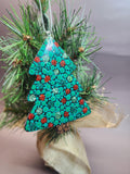 Christmas Tree Wood Ornament | Hand Painted