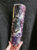 Purple, Blue & Green Color Shift - No Decal | 30oz Skinny Stainless Steel Epoxy Tumbler