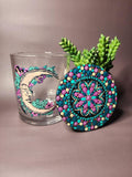 Crystal Moon Mandala Stash Jar