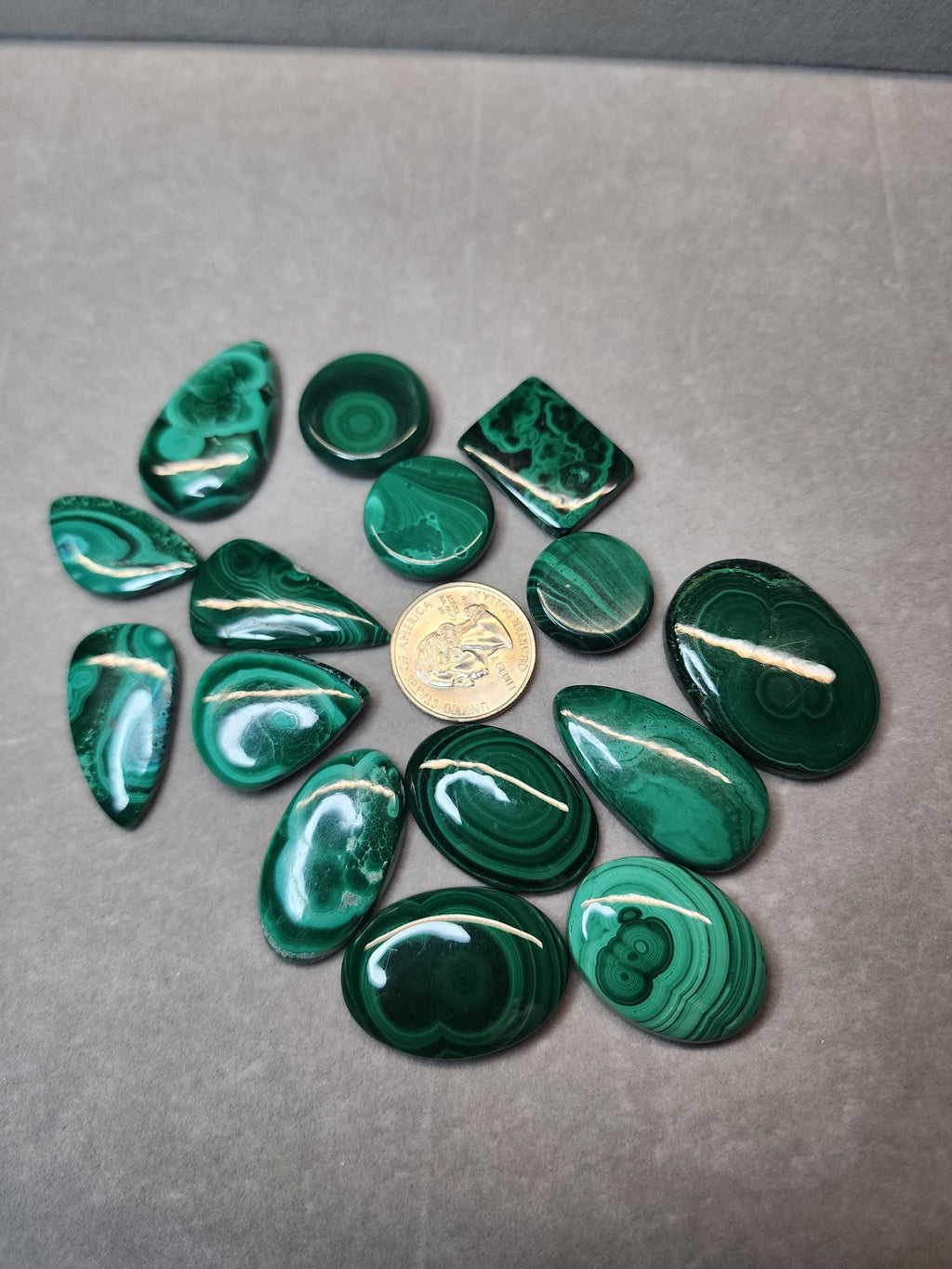Bulk Lot | Natural Malachite Cabochons