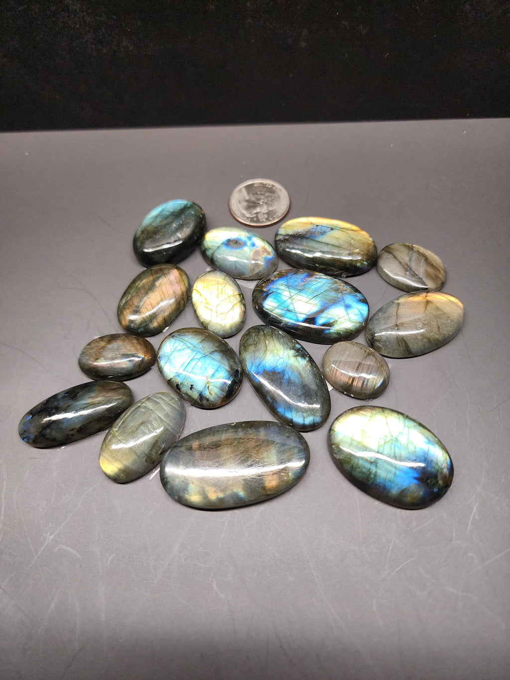 Bulk Lot | Natural Labradorite Oval Cabochons