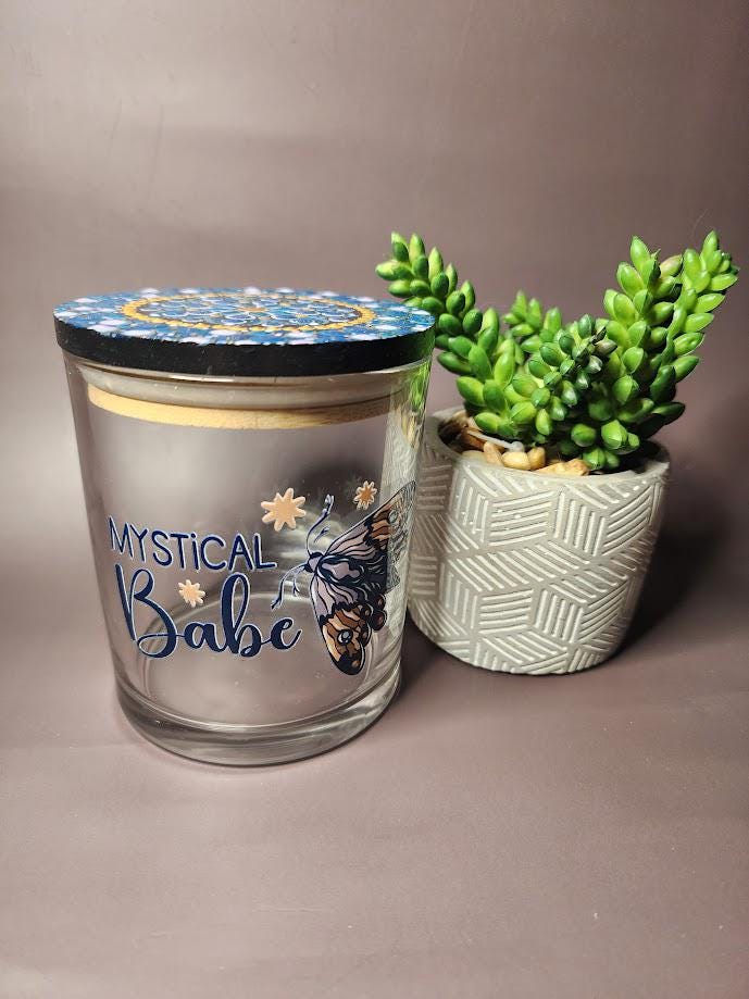 Mystical Babe Moth Mandala Stash Jar