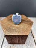 Botswana Agate Pendant | 925 Sterling Silver Open Back Pendant
