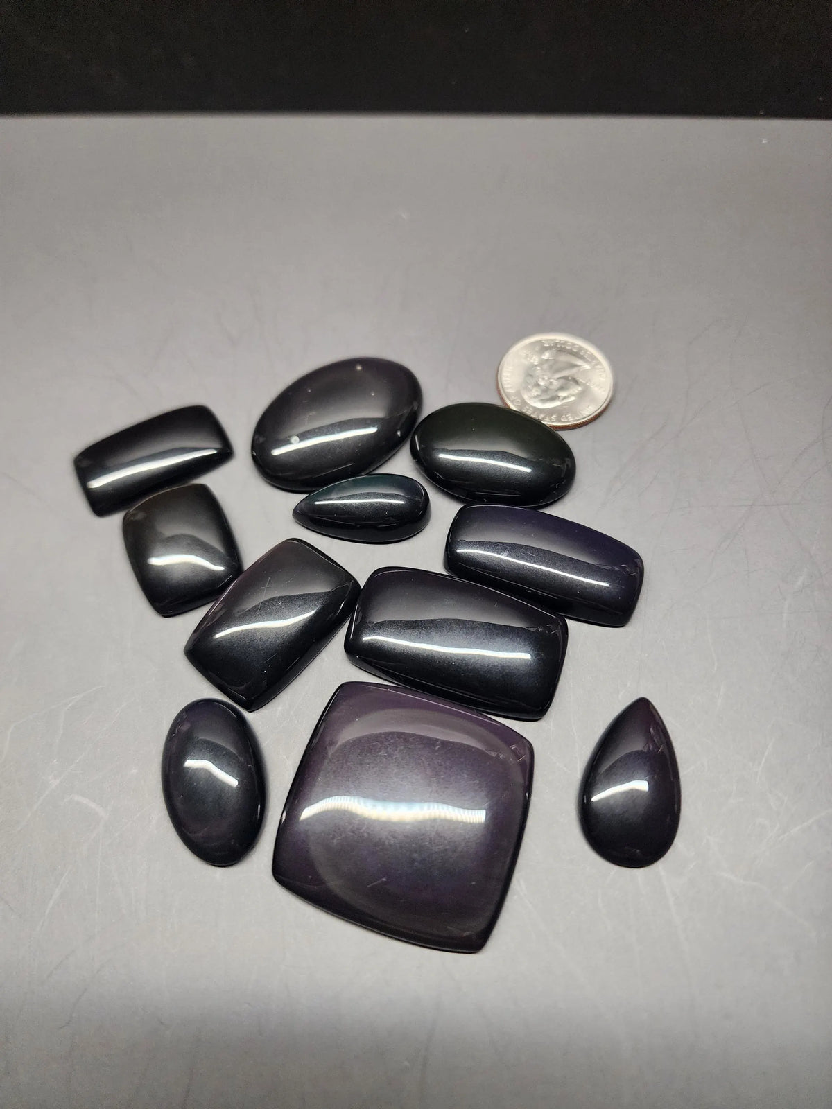 Bulk Lot | Natural Rainbow Obsidian Cabochons