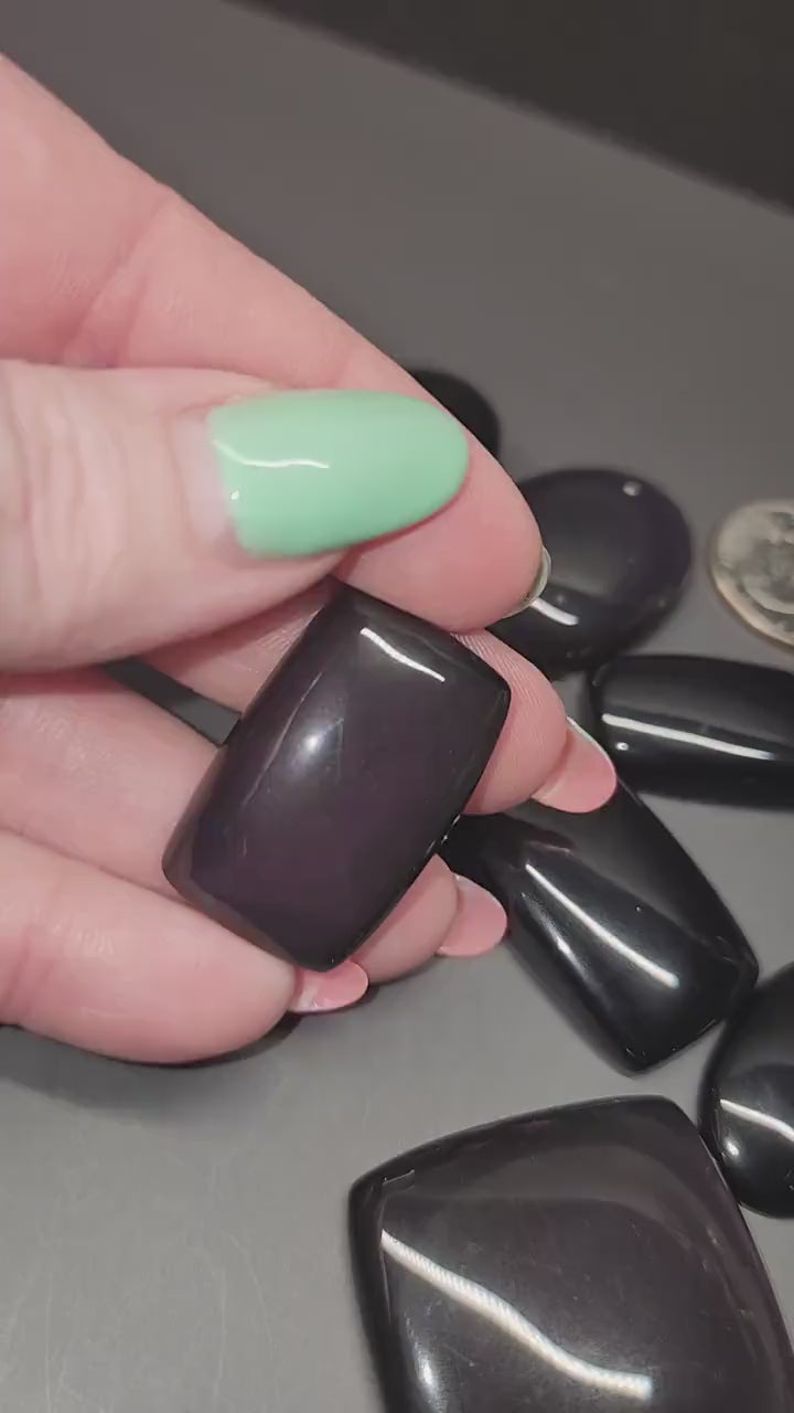 Bulk Lot | Natural Rainbow Obsidian Cabochons